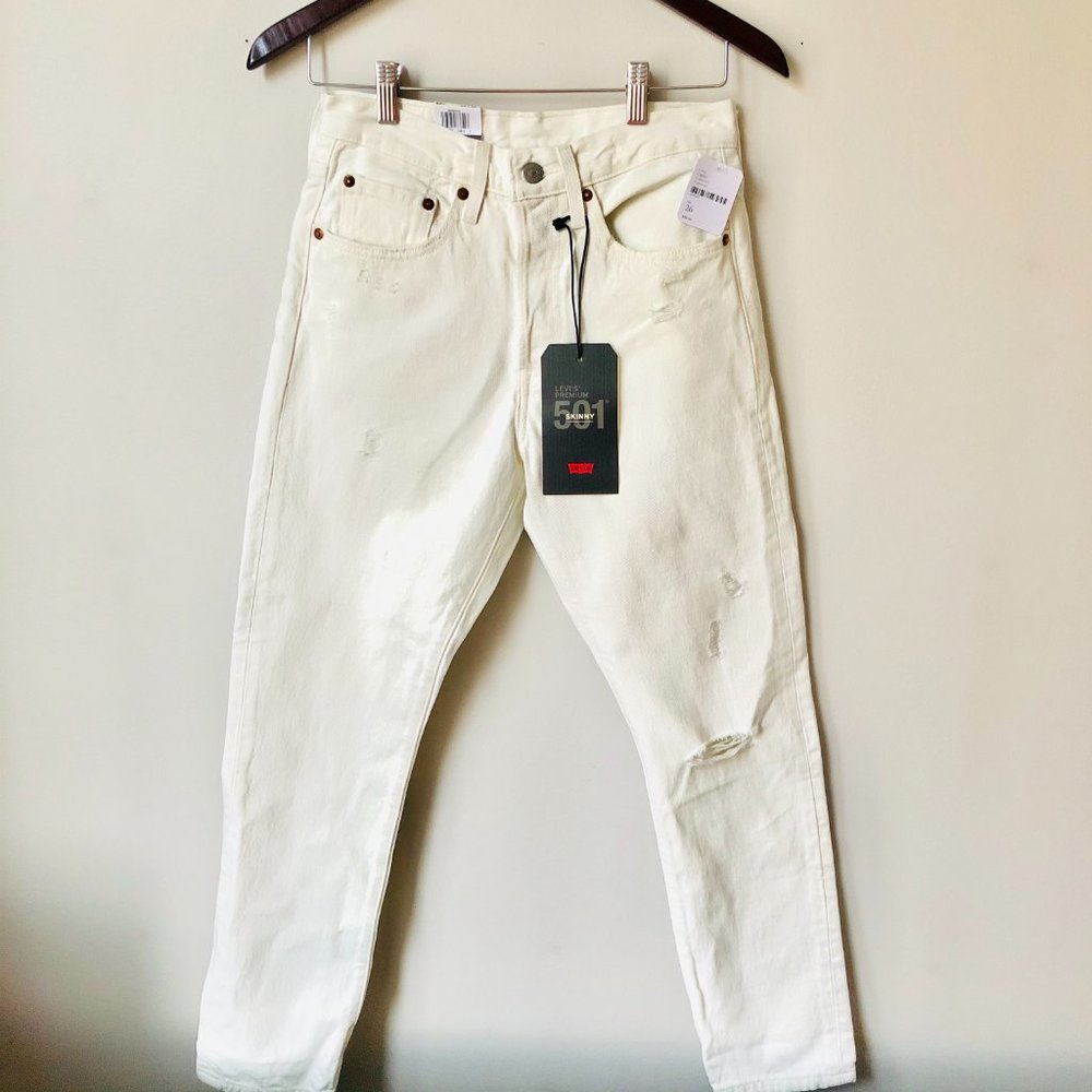 Levi's 501 White Jeans NWT! Never worn!